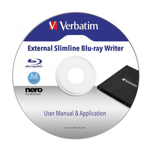 Externá CD/DVD mechanika Verbatim Slimline, 3.1 (43890)