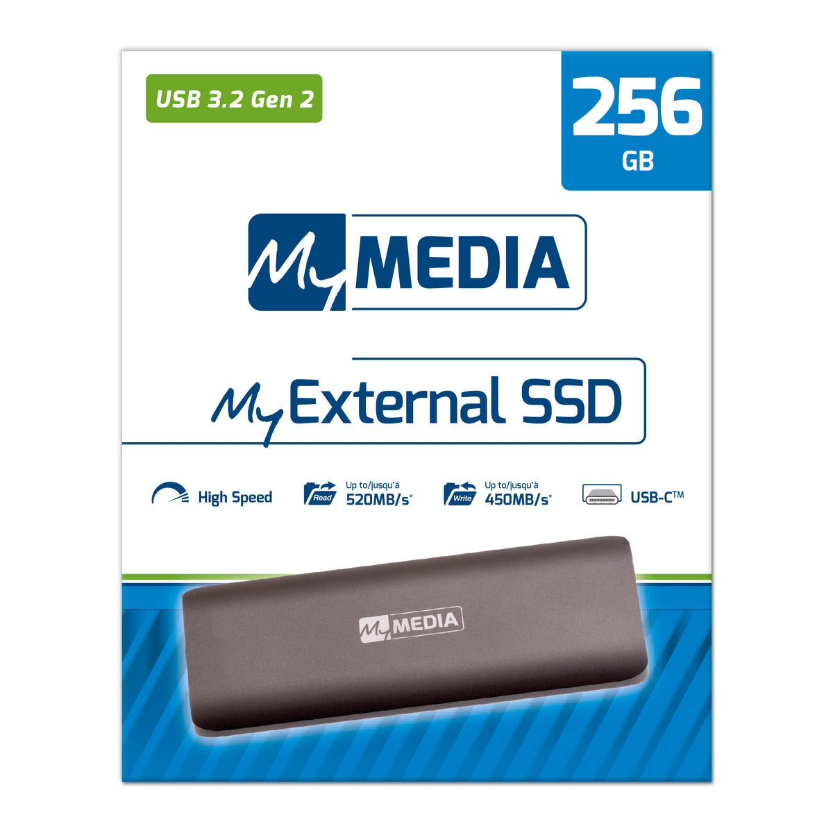 Externí SSD 256GB Verbatim USB 3.2,500MB/s (69284)
