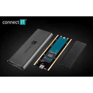 Externý box pre SSD Connect IT AluSafe (CEE-7050-AN)