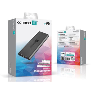 Externý box pre SSD Connect IT AluSafe (CEE-7050-AN)