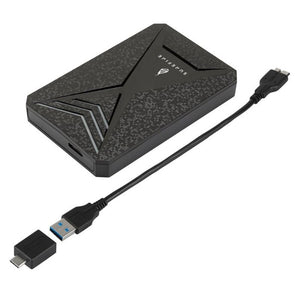Externý HDD disk Surefire GX3 Gaming, USB 3.2 Gen 1, 2TB, čierny