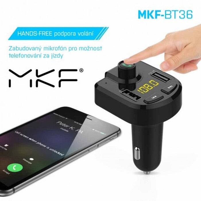 FM Transmitter MK Floria MKF-BT36, bluetooth, 5V / 3,1A