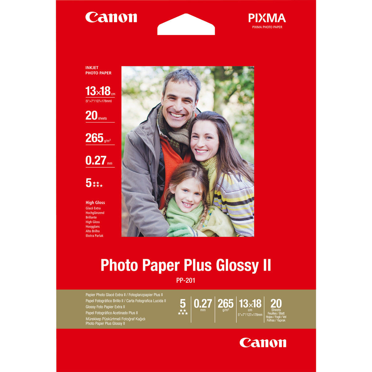 Fotopapier Canon-PP-201 5x7 (2311B018)
