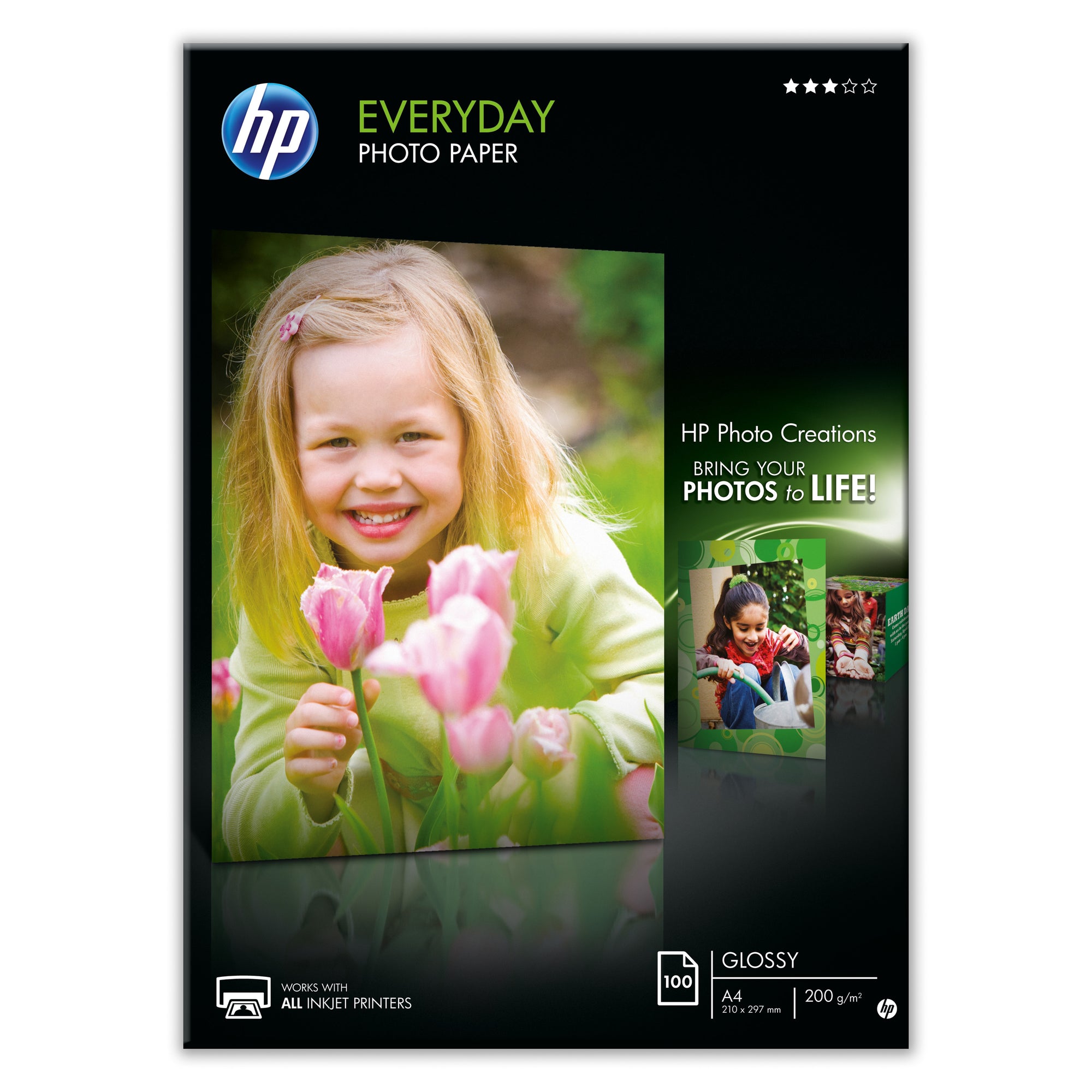 Fotopapier HP Everyday Glossy A4, 200g/m2, 100ks/bal (Q2510A)
