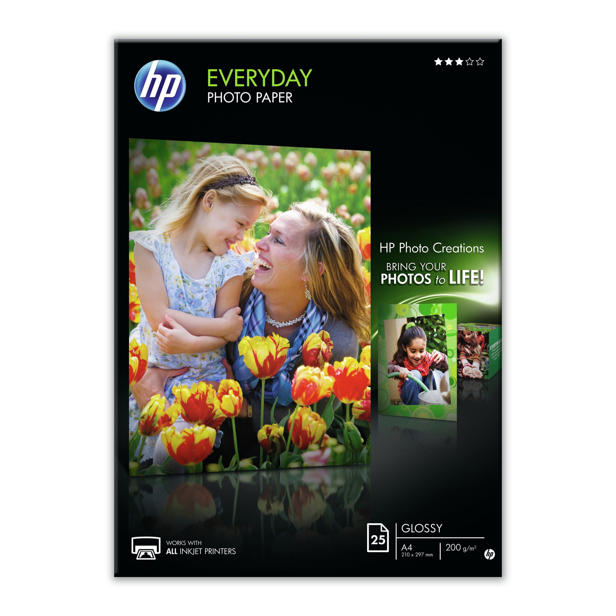 Fotopapier HP Everyday Glossy A4, 200g/m2, 25ks/bal (Q5451A)