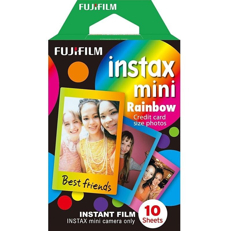 Fotopapier pre Fujifilm Instax Mini, 10ks, farby dúhy
