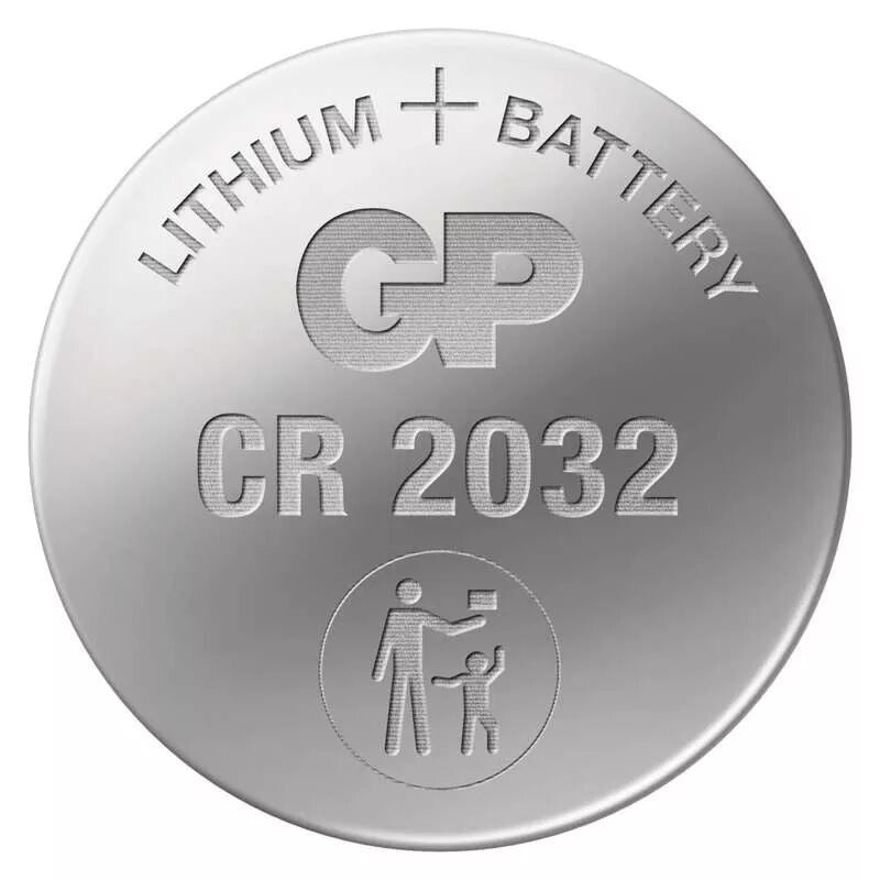 Gombíková batéria GP, lítiová CR2032, 5 ks