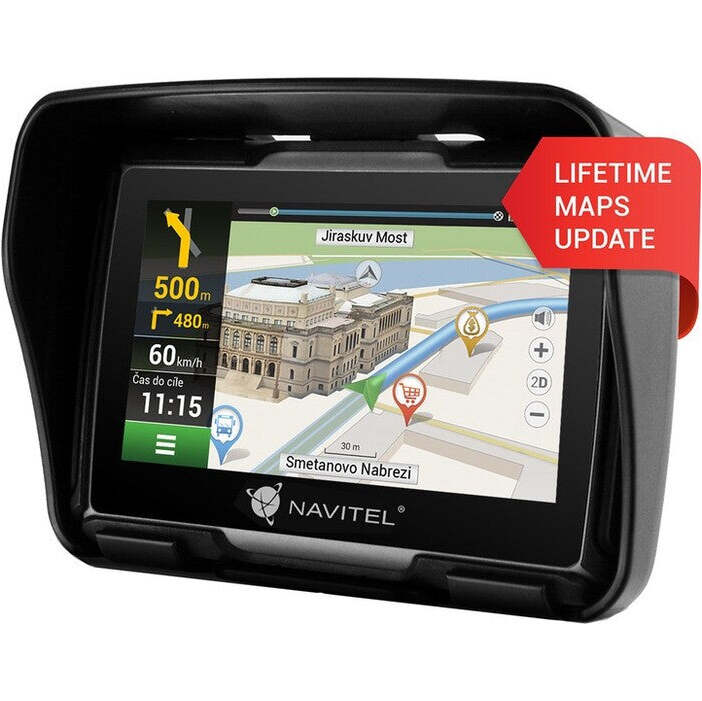 GPS Motonavigace Navitel G550 4,3&quot;, speedcam, 47 krajín, LM POUŽ