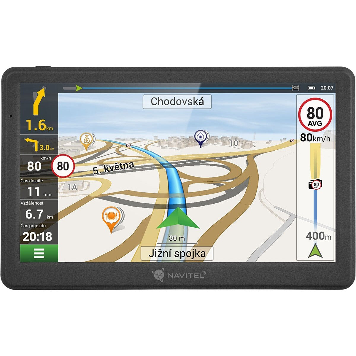 GPS Navigácia Navitel MS700 7&quot;, Truck, speedcam, 47 krajín, LM