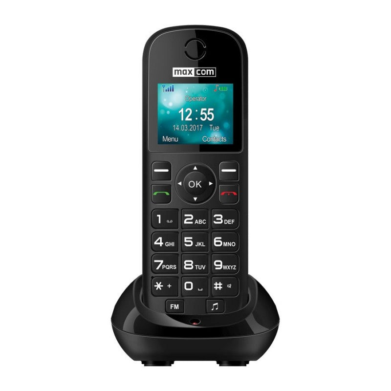 Stolný GSM telefón Maxcom Comfort MM35D, čierna