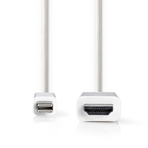 HDMI Kábel Nedis mini DisplayPort, 2 m, biely