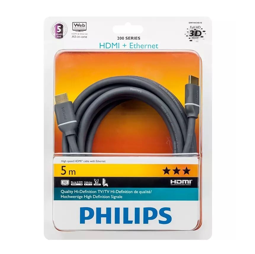 HDMI kábel Philips SWV4434S/10, 2.0, 5 m