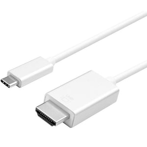 Dátový kábel Winner USB-C/HDMI, 1,8m, biela