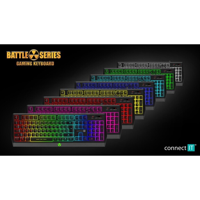 Herní klávesnice Connect IT BATTLE RGB (CKB5600CS)