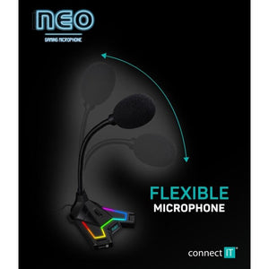 Herný mikrofón NEO Connect IT (CMI-3590-BK)