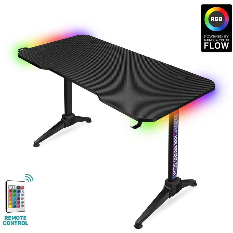 Herný stôl Connect IT CGD-2020-BK s RGB podsvietením