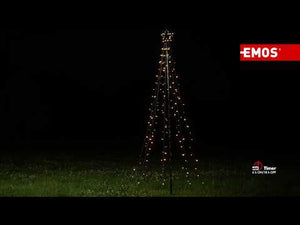 LED vianočný strom Emos ZY2259, kovový, teplá biela, 180 cm