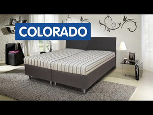 Čalúnená posteľ Colorado 180x200, sivá, vrátane matraca