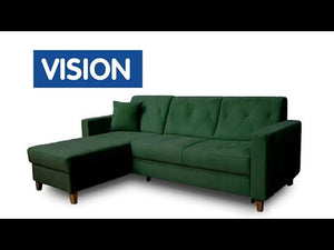Rohová sedačka rozkládacia Vision pravý roh - kronos 27