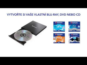 Externá CD/DVD mechanika Verbatim Slimline, 3.1 (43890)