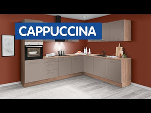 Rohová kuchyňa Cappuccina ľavý roh 300x240 cm (hnedá)