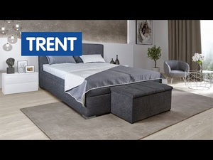 Čalúnená posteľ Trent 180x200, sivá, bez matraca