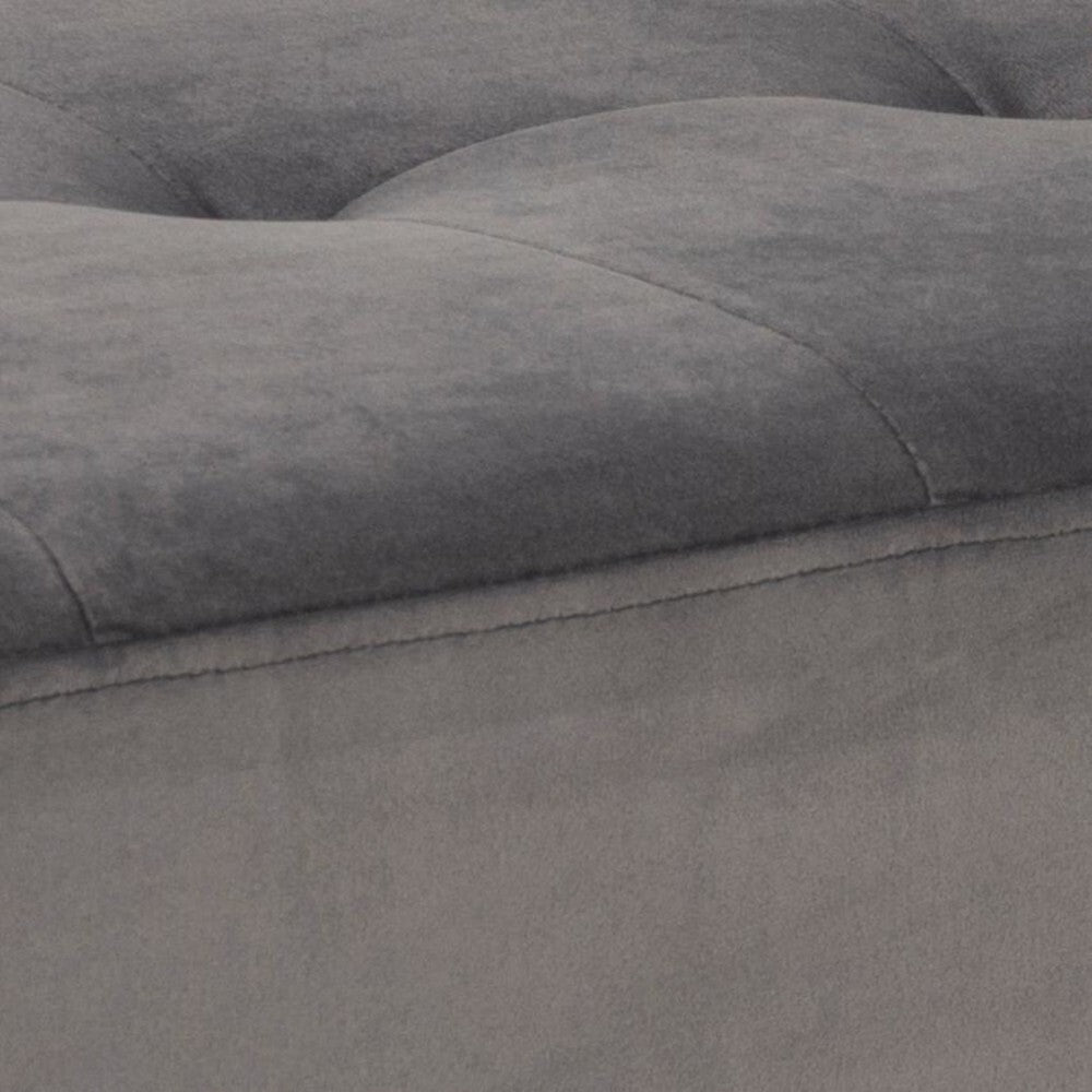 Jedálenská lavica Gwen (sivá, 95x45x38 cm)