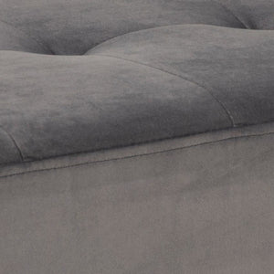 Jedálenská lavica Gwen (sivá, 95x45x38 cm)