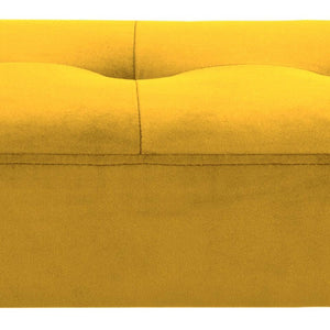 Jedálenská lavica Gwen (žltá, 95x45x38 cm)