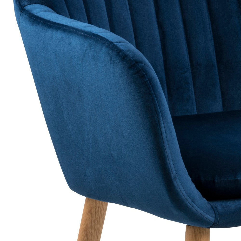 Jedálenská stolička Aiden modrá, dub