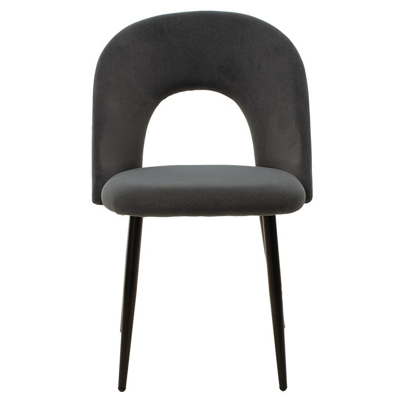 Jedálenská stolička Janet čierna, sivá