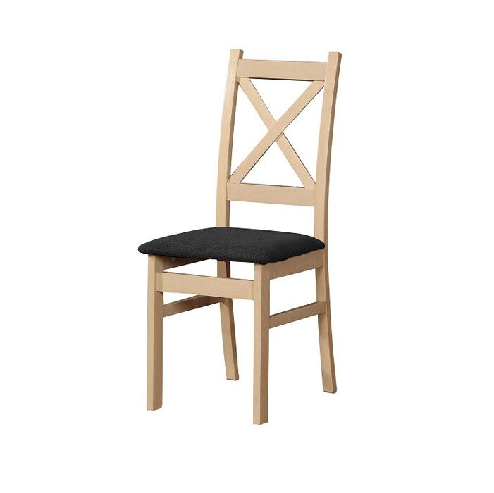 Jedálenská stolička Kasper dub sonoma, čierna