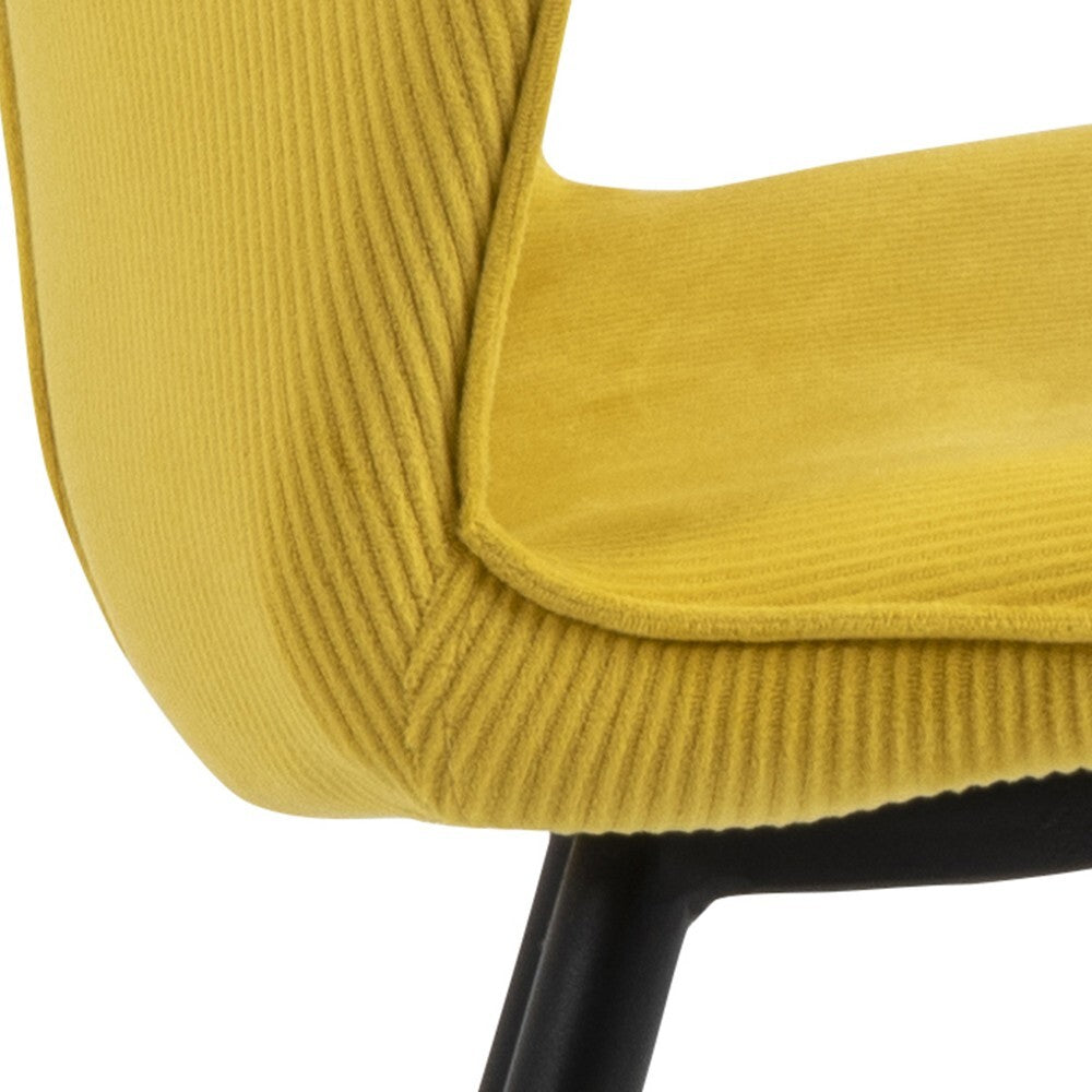 Jedálenská stolička Louise žltá