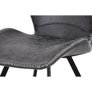 Jedálenská stolička Maddy sivá, čierna