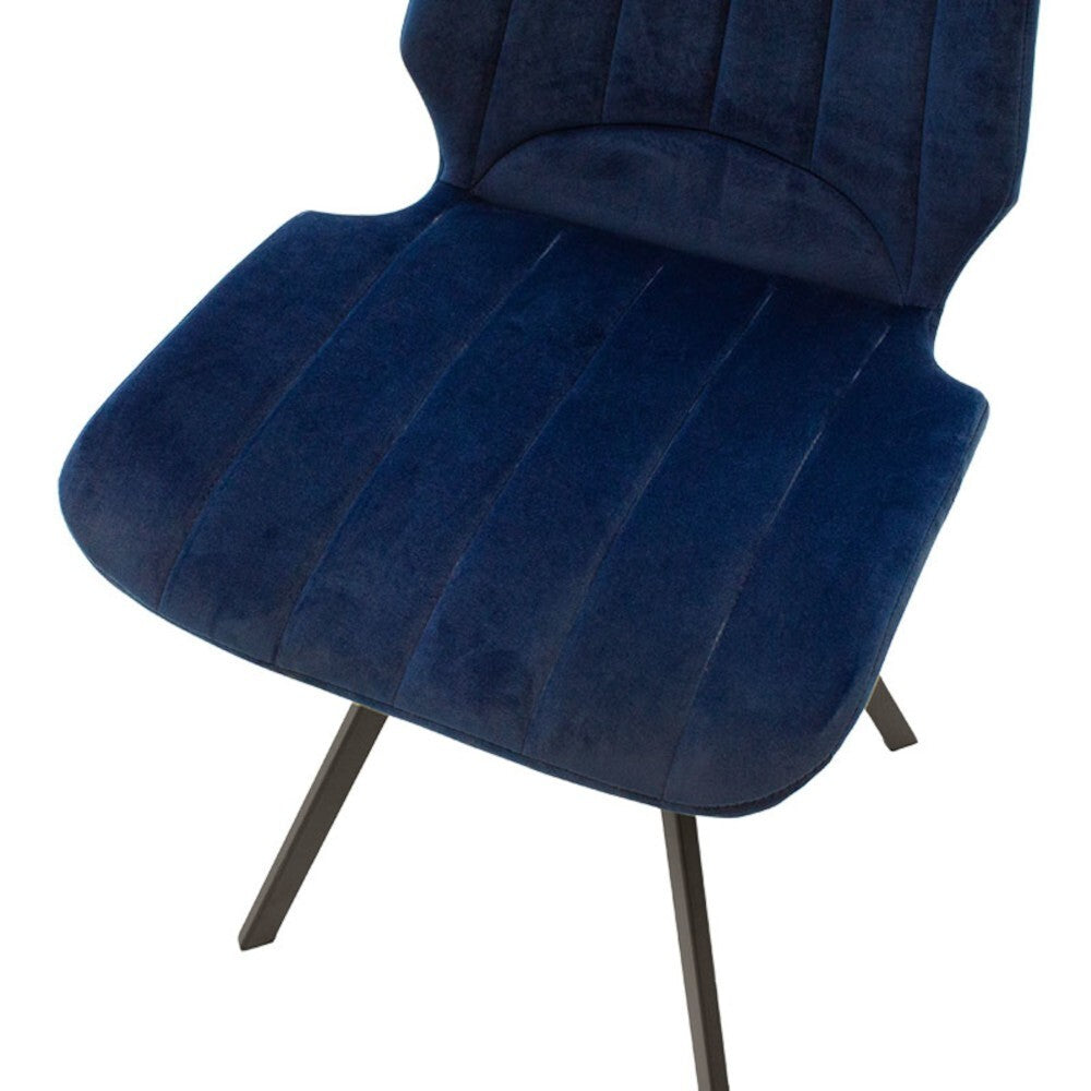 Jedálenská stolička Stacy čierna, modrá