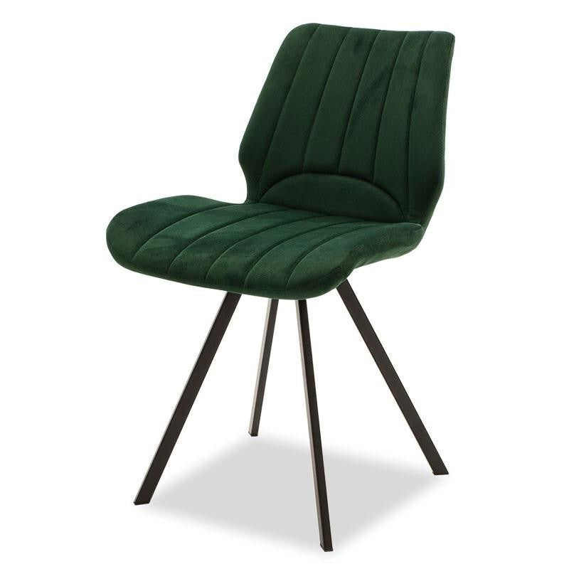 Jedálenská stolička Stacy čierna, zelená