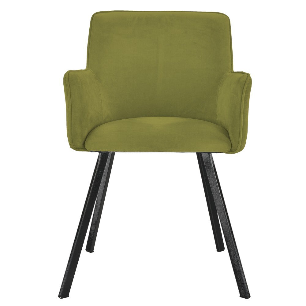Jedálenská stolička Vian zelená, čierna