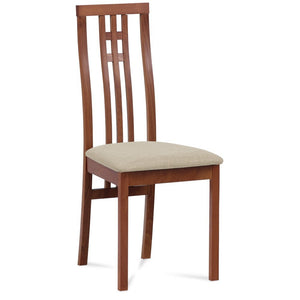 Jedálenská stolička Alora béžová, čerešňa