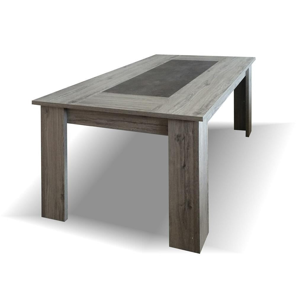 Jedálenský stôl Glen - 160x76x90 cm (figaro, betón)