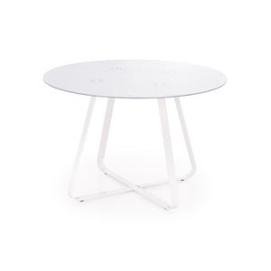 Jedálenský stôl Looper 115x76x115 cm (biela)