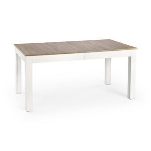 Jedálenský stôl Seweryn rozkladací 160-300x90 cm (dub, biela)