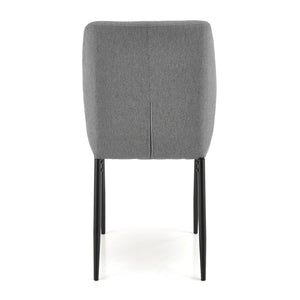 Jedálenský set Rama - 4x stolička, stôl rozkladací (čierna, sivá)