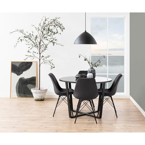 Jedálenský stôl Arden 110x110 cm (čierna)