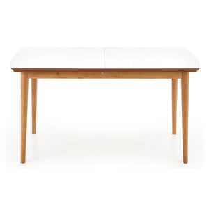 Jedálenský stôl Barrte rozkladací 91-191x75x80 cm (biela)