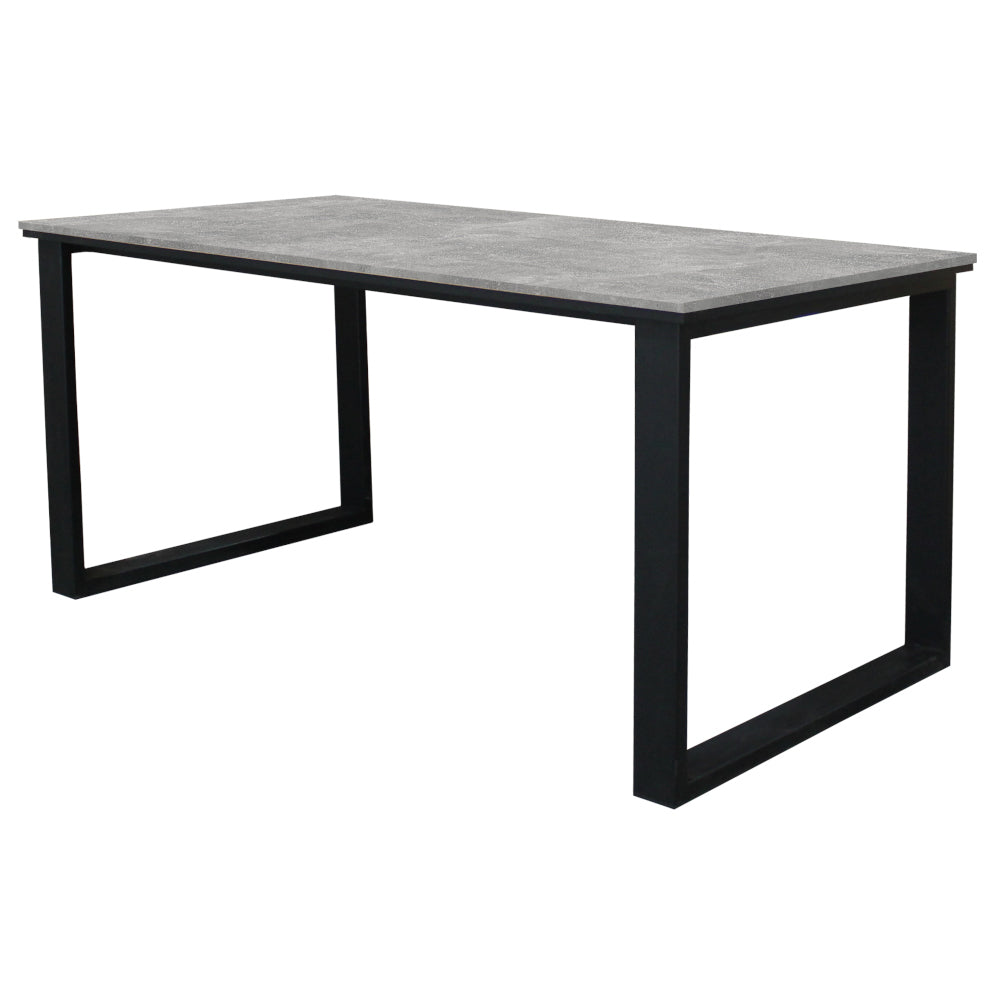 Jedálenský stôl Brick 160x75x90 cm (čierna,betón)