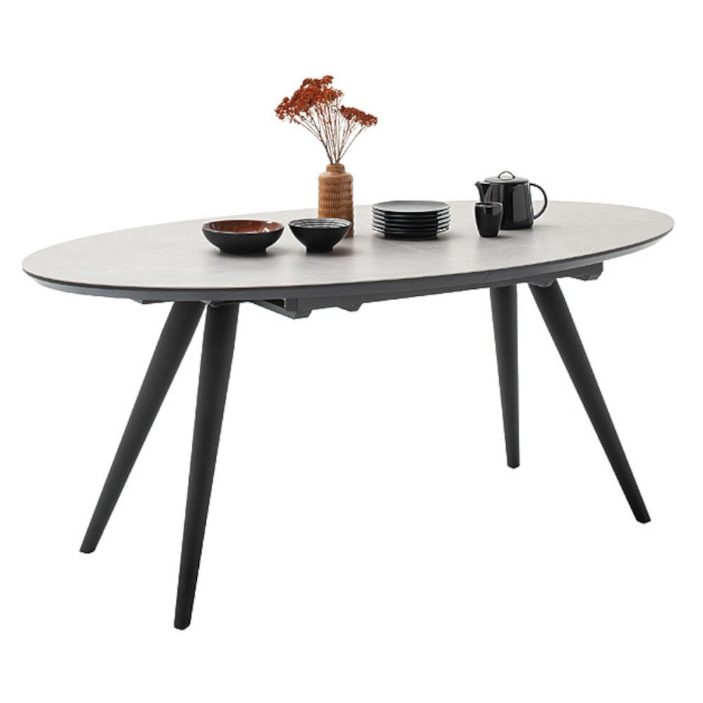 Jedálenský stôl Connor rozkladací 200-245x76x100 cm (sivá)
