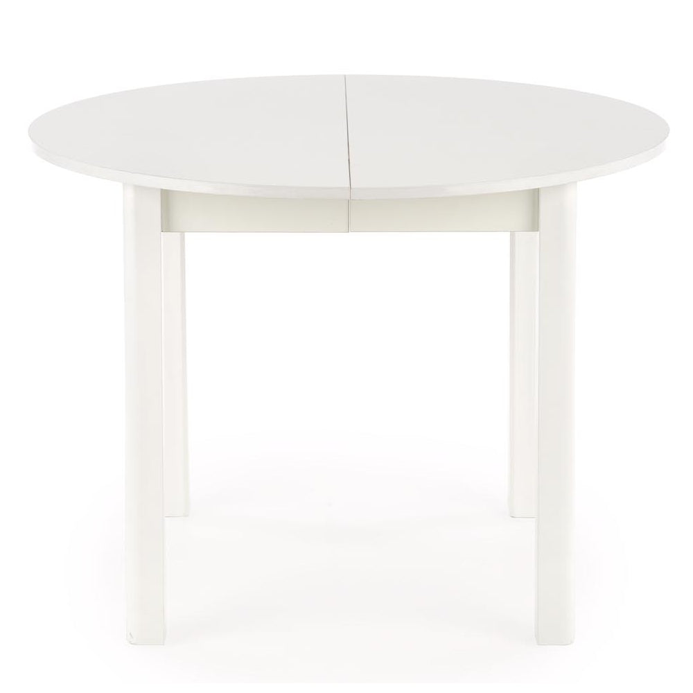 Jedálenský stôl Ginro rozkladací 102-142x76x102 cm (biela)