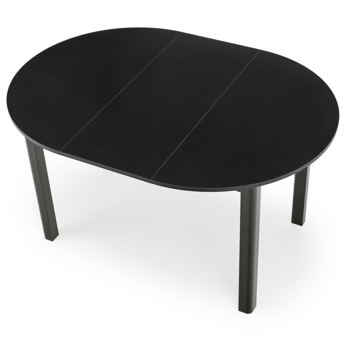 Jedálenský stôl Ginro rozkladací 102-142x76x102 cm (čierna)