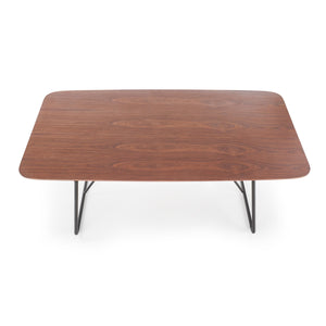 Jedálenský stôl Houston - 180x90x76 cm (ořech/černá)