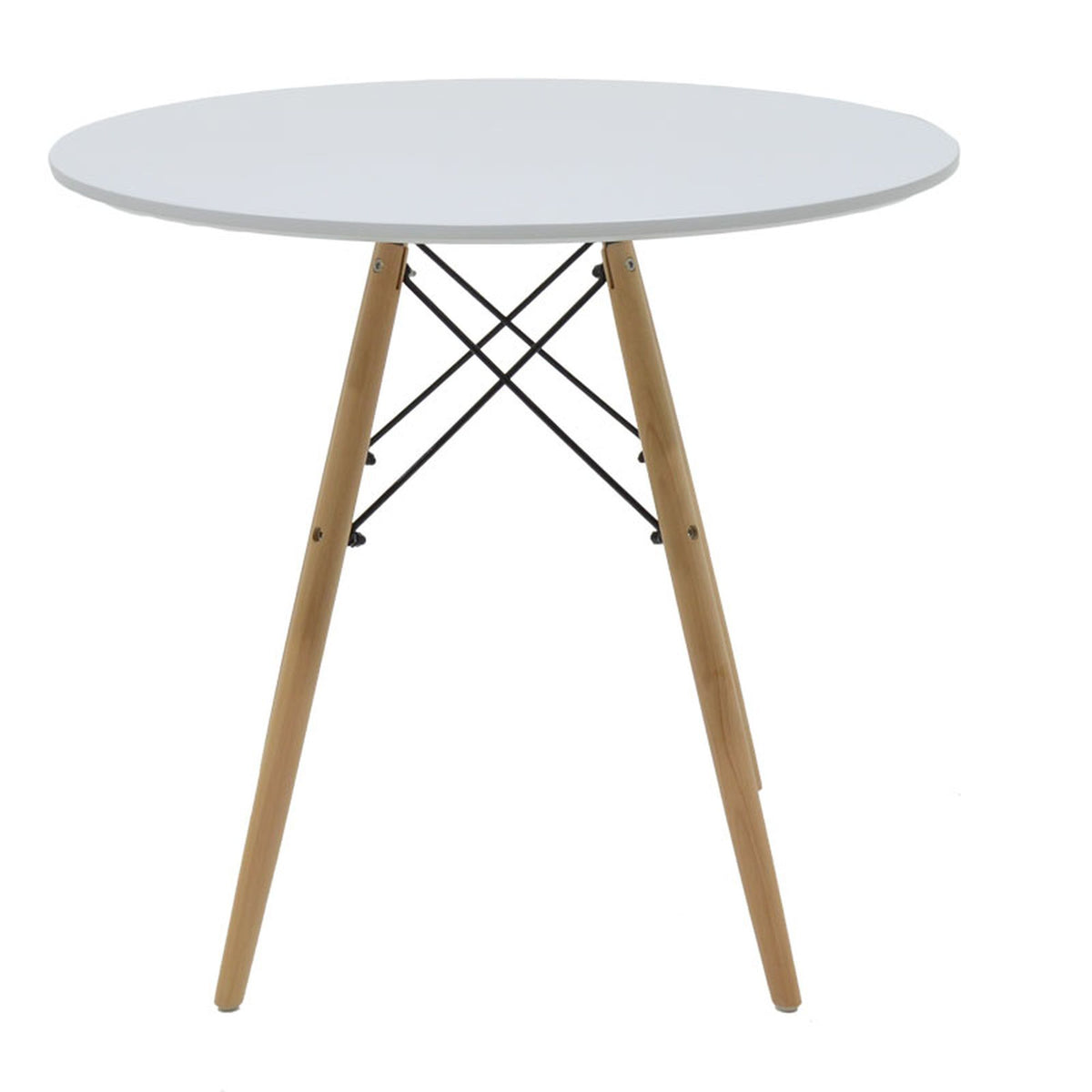 Jedálenský stôl Jardin 80x73x80 cm (biela, drevo)
